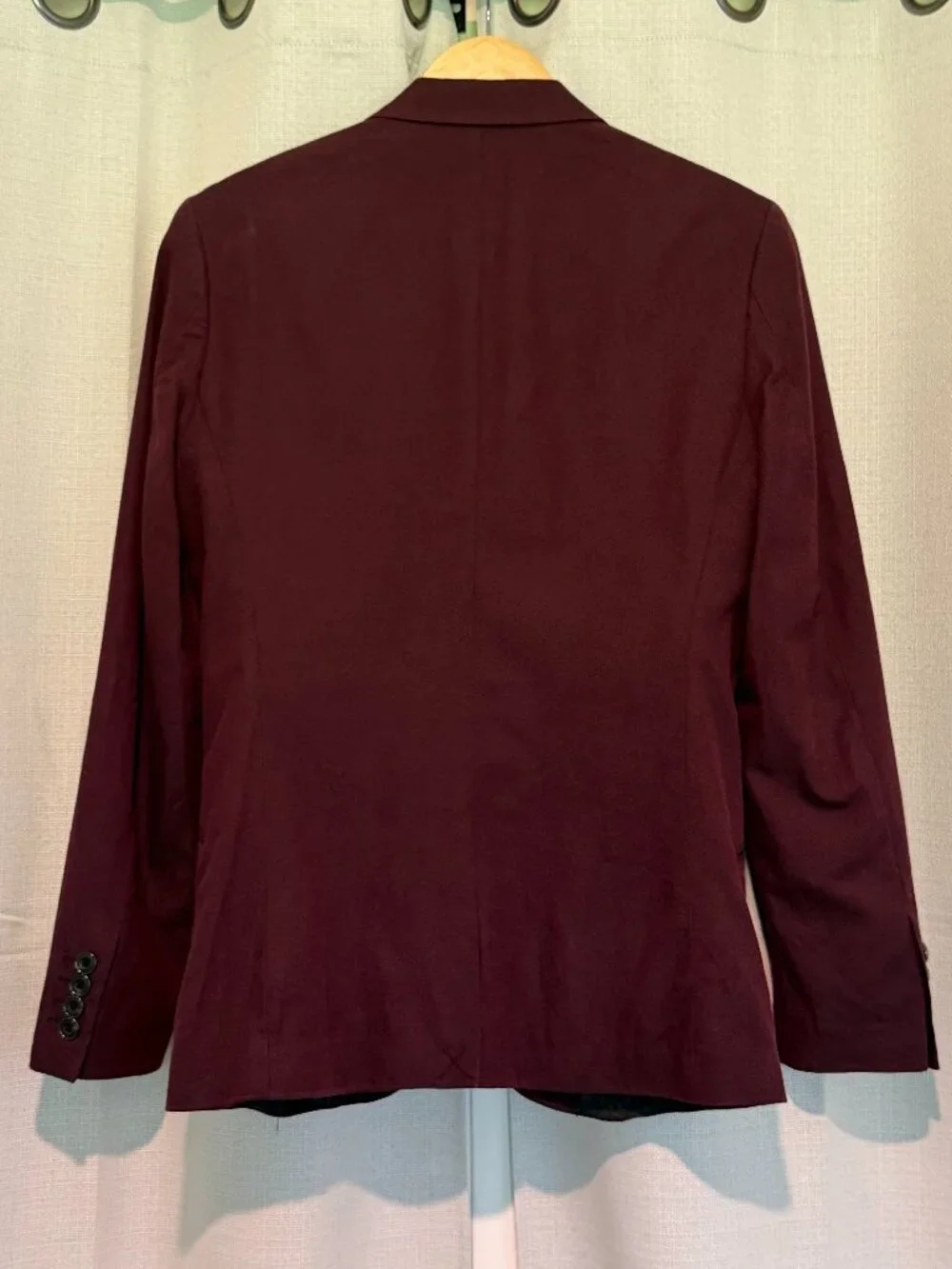 H&M Men’s Slim Fit Sport Coat Blazer Purple Black 36R